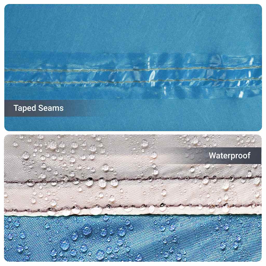 Οικογενειακή Σκηνή με στέγη Μπλε και Γκρι 721 x 335 x 212 εκ - Pakobazaar