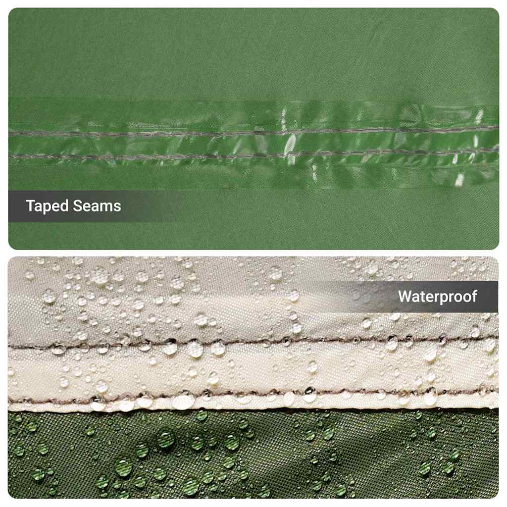 Οικογενειακή Σκηνή Πράσινο και Λευκό 220 x 220 x 184 εκ