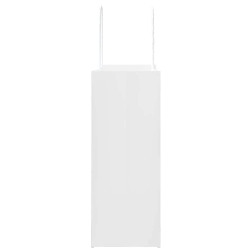 Χάρτινες σακούλες 50 τεμάχια με χερούλια Λευκό 21x11x28 εκ. - Pakobazaar