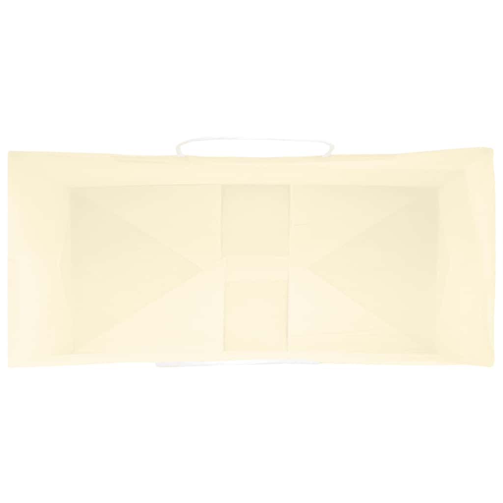 Χάρτινες σακούλες 50 τεμάχια με χερούλια Κίτρινο 26x12x35 εκ.