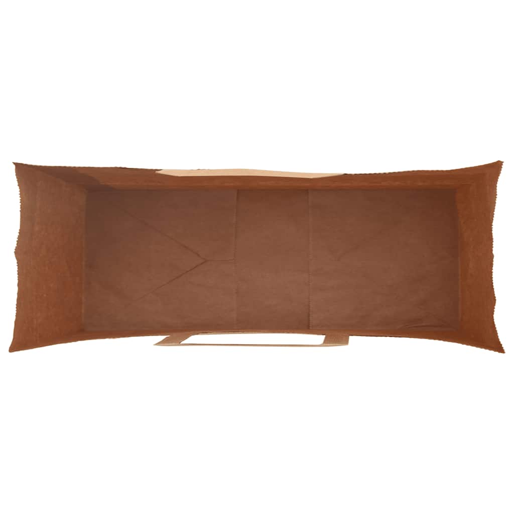 Χάρτινες σακούλες 250 τεμάχια με χερούλια καφέ 32x12x42 cm