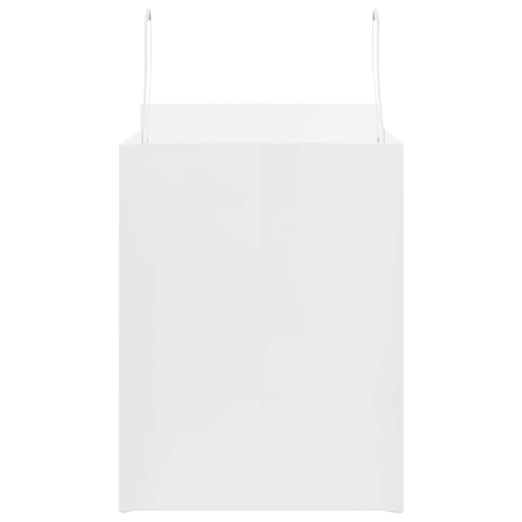 Χάρτινες σακούλες 50 τεμάχια με χερούλια Λευκό 32x22x28 εκ.