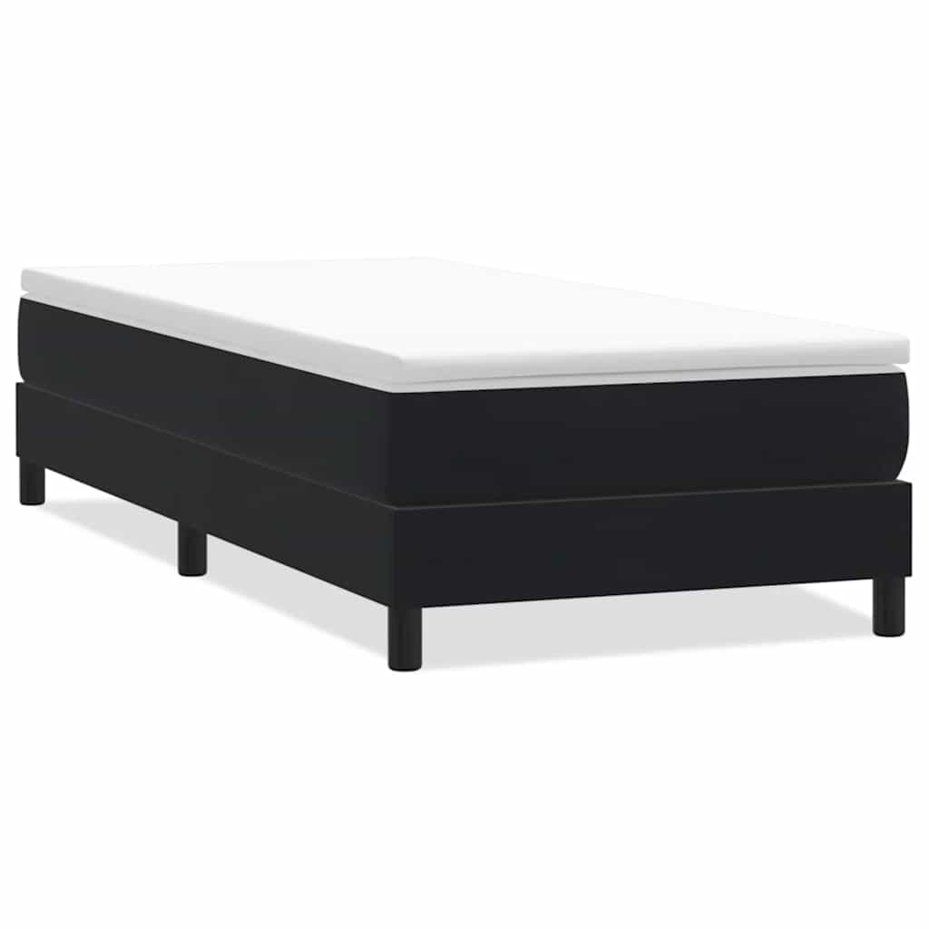 Box Spring Κρεβάτι χωρίς στρώμα Μαύρο 80x210 cm Βελούδινο
