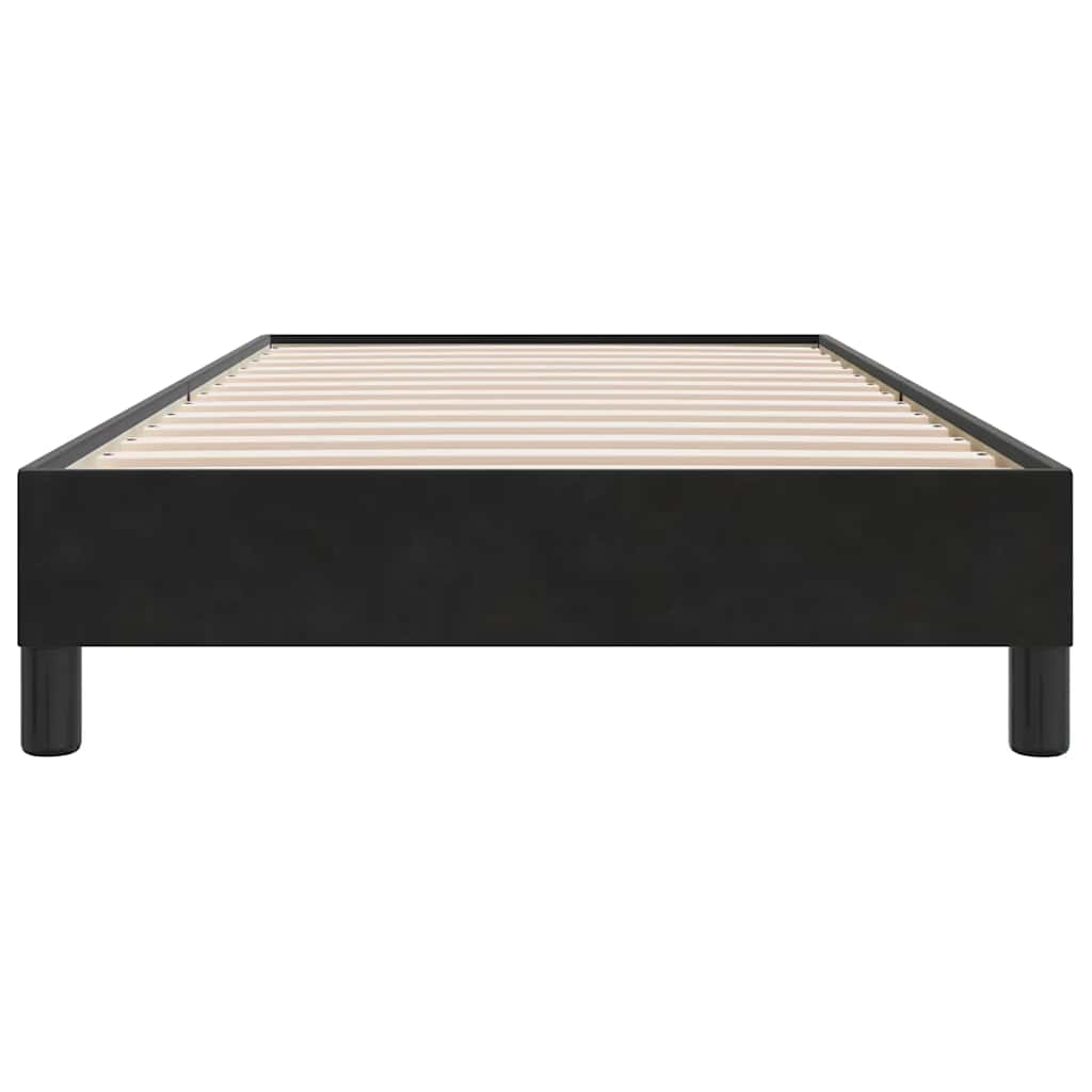 Box Spring Κρεβάτι χωρίς στρώμα Μαύρο 80x210 cm Βελούδινο
