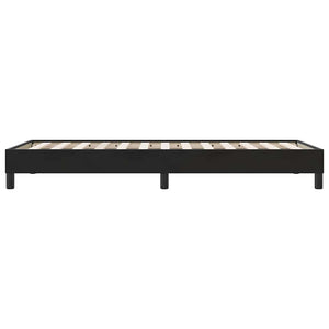 Box Spring Κρεβάτι χωρίς στρώμα Μαύρο 80x210 cm Βελούδινο