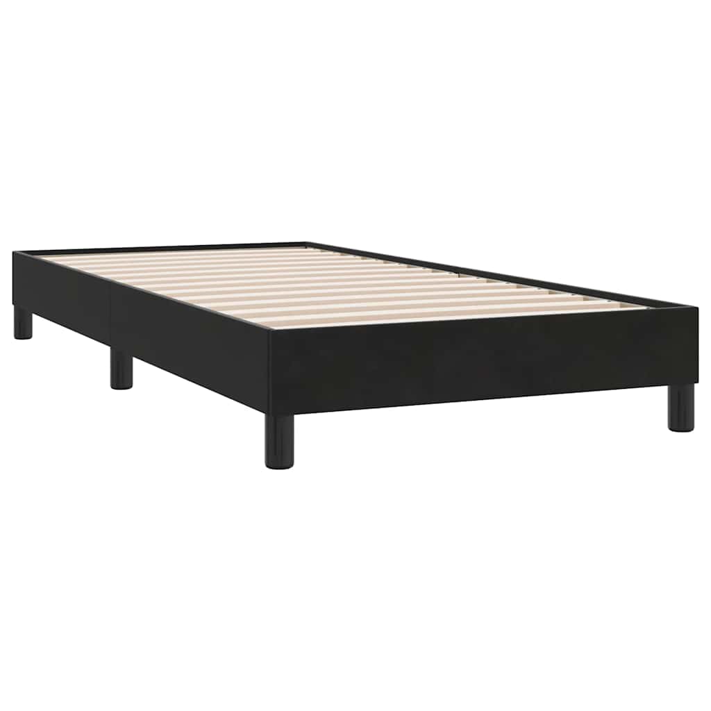 Box Spring Κρεβάτι χωρίς στρώμα Μαύρο 80x210 cm Βελούδινο