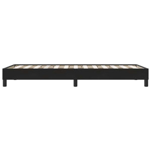 Box Spring Κρεβάτι χωρίς στρώμα Μαύρο 90x210 cm Βελούδινο