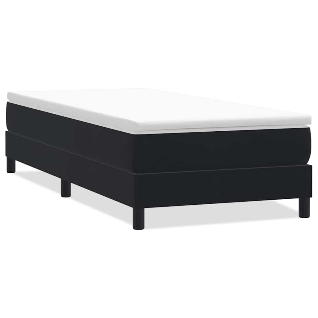 Box Spring Κρεβάτι χωρίς στρώμα Μαύρο 100x210 cm Βελούδινο