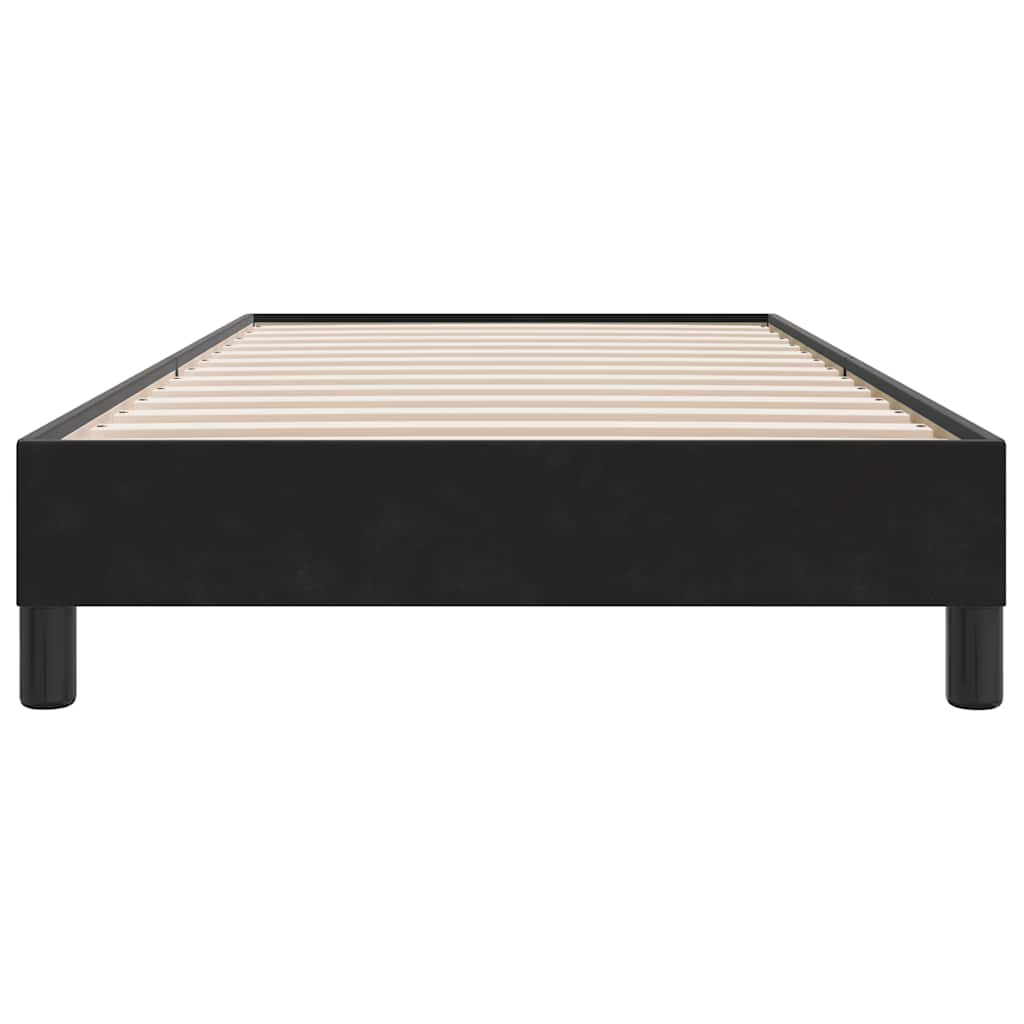 Box Spring Κρεβάτι χωρίς στρώμα Μαύρο 100x210 cm Βελούδινο