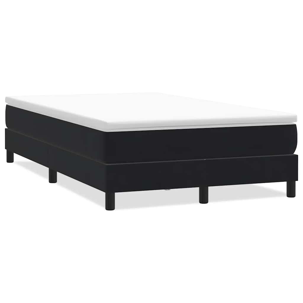 Box Spring Κρεβάτι χωρίς στρώμα Μαύρο 120x210 cm Βελούδινο