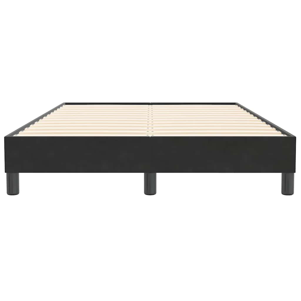 Box Spring Κρεβάτι χωρίς στρώμα Μαύρο 120x210 cm Βελούδινο
