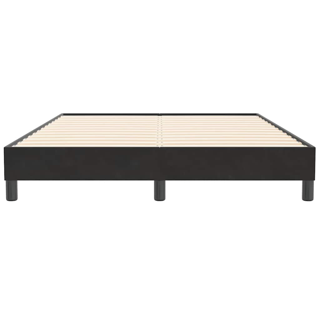 Box Spring Κρεβάτι χωρίς στρώμα Μαύρο 160x210 cm Βελούδινο