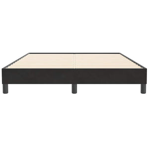 Box Spring Κρεβάτι χωρίς στρώμα Μαύρο 160x210 cm Βελούδινο