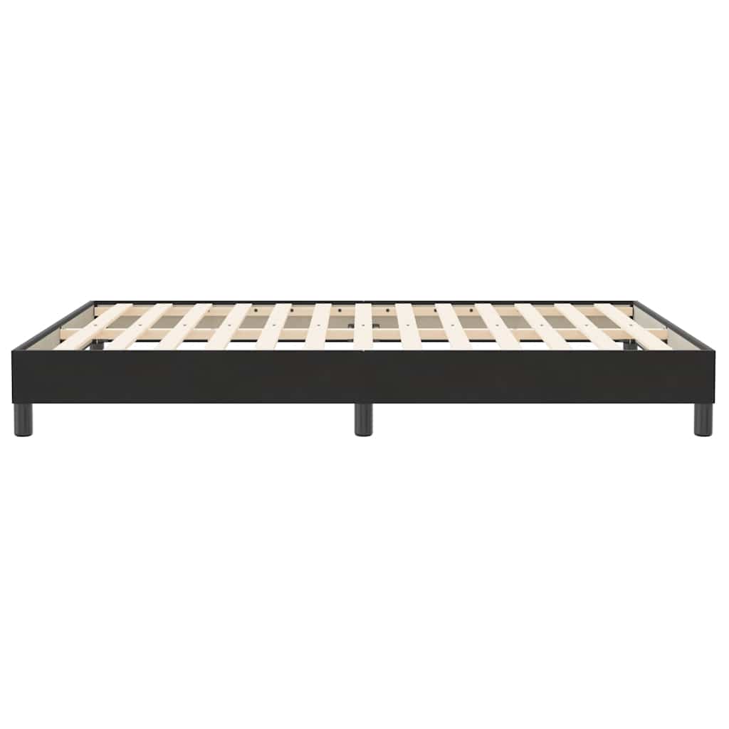 Box Spring Κρεβάτι χωρίς στρώμα Μαύρο 160x210 cm Βελούδινο