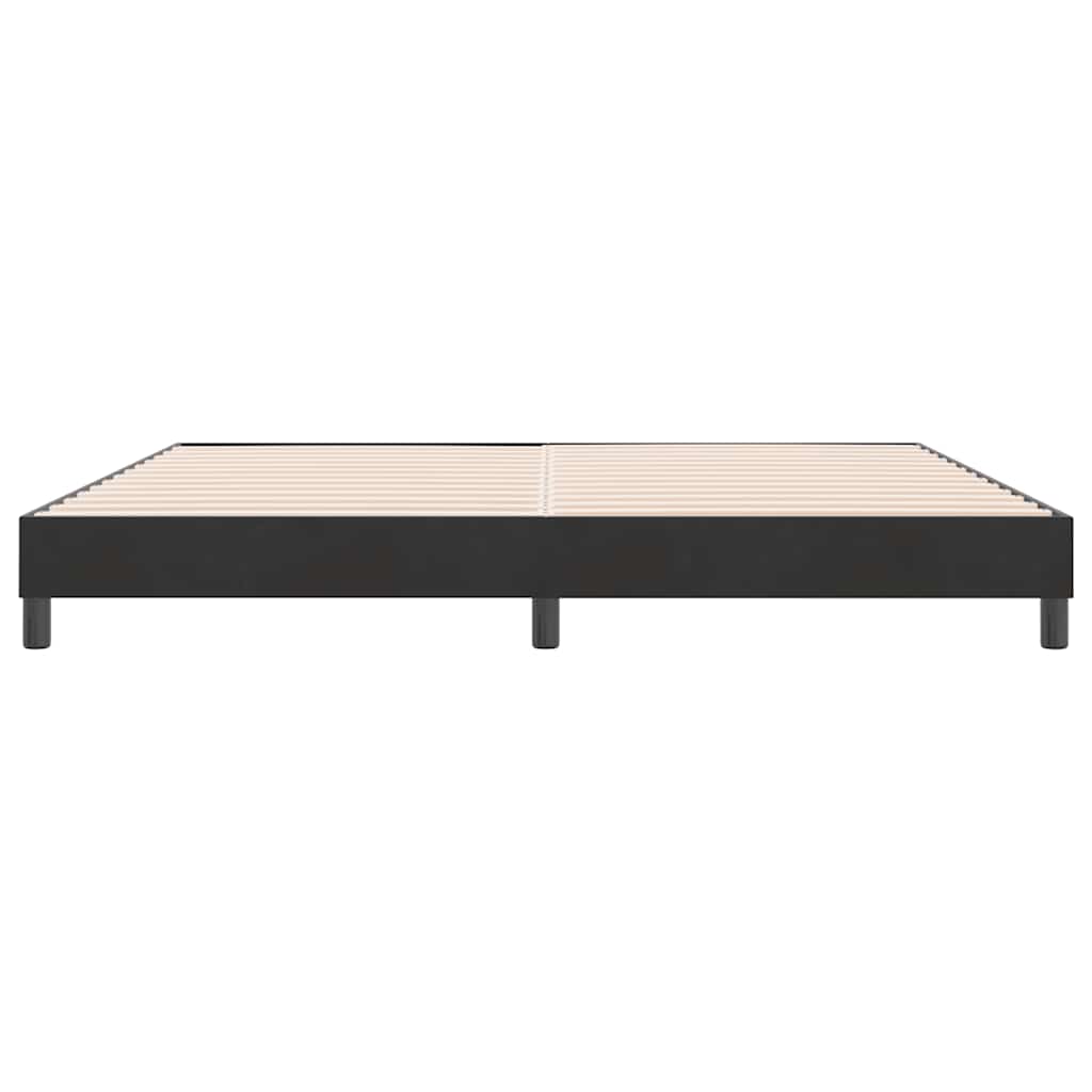 Box Spring Κρεβάτι χωρίς στρώμα Μαύρο 180x210 cm Βελούδινο