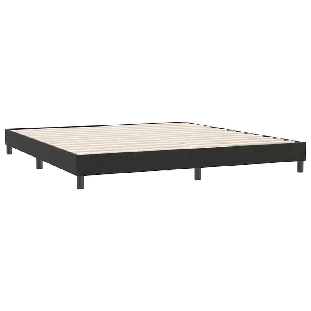 Box Spring Κρεβάτι χωρίς στρώμα Μαύρο 180x210 cm Βελούδινο