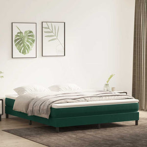 Κρεβάτι Boxspring χωρίς Στρώμα Σκούρο Πράσινο 180x210εκ.