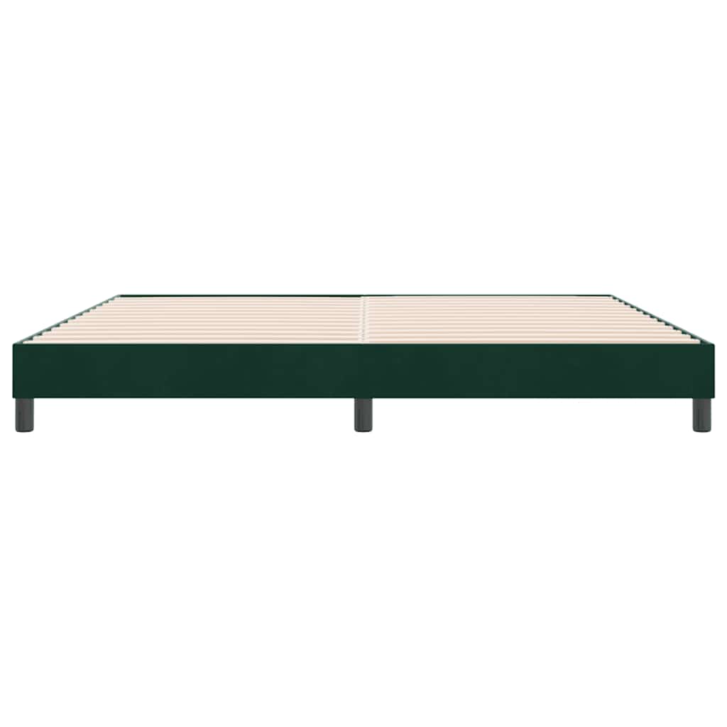Κρεβάτι Boxspring χωρίς Στρώμα Σκούρο Πράσινο 180x210εκ.