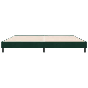 Κρεβάτι Boxspring χωρίς Στρώμα Σκούρο Πράσινο 180x210εκ.