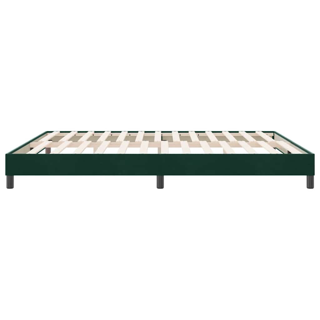 Κρεβάτι Boxspring χωρίς Στρώμα Σκούρο Πράσινο 180x210εκ.