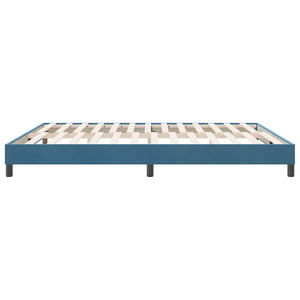 Κρεβάτι Boxspring χωρίς Στρώμα Σκούρο Μπλε 180x210 εκ Βελούδινο