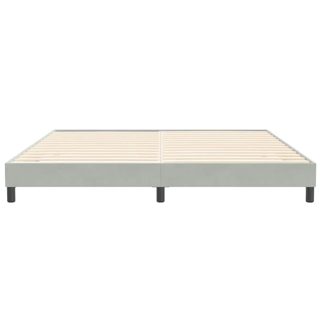 Box Spring κρεβάτι χωρίς στρώμα ανοιχτό γκρι 200x210 cm