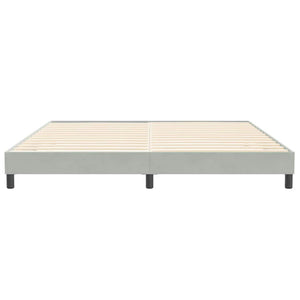 Box Spring κρεβάτι χωρίς στρώμα ανοιχτό γκρι 200x210 cm