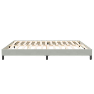 Box Spring κρεβάτι χωρίς στρώμα ανοιχτό γκρι 200x210 cm