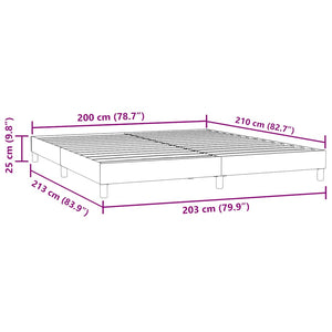 Κρεβάτι Boxspring χωρίς Στρώμα Μαύρο 200x210 εκ. Βελούδινο