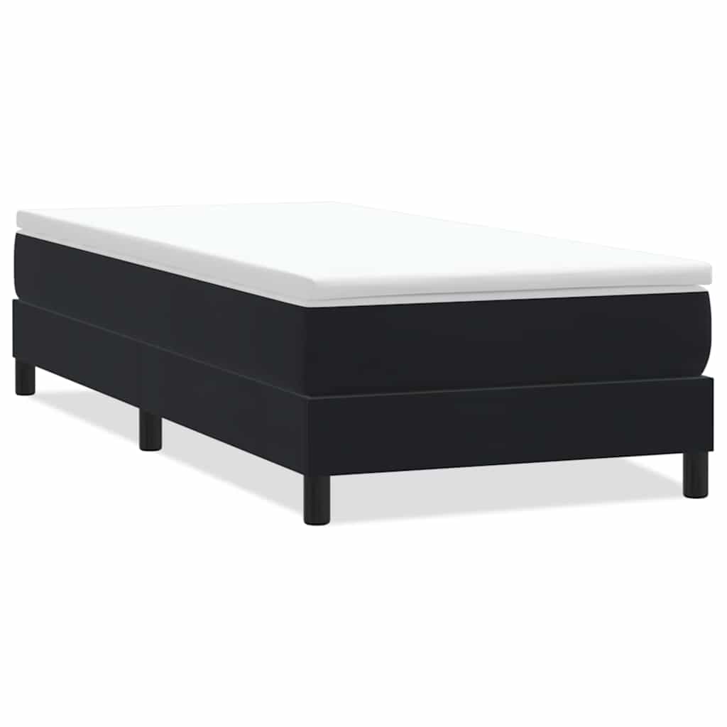 Κρεβάτι Boxspring χωρίς Στρώμα Μαύρο 80x220 εκ. Βελούδινο