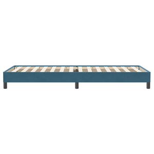 Κρεβάτι Boxspring χωρίς Στρώμα Σκούρο Μπλε 80x220 εκ. Βελούδινο