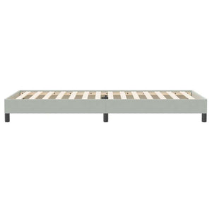 Box Spring κρεβάτι χωρίς στρώμα ανοιχτό γκρι 90x220εκ Βελούδινο - Pakobazaar