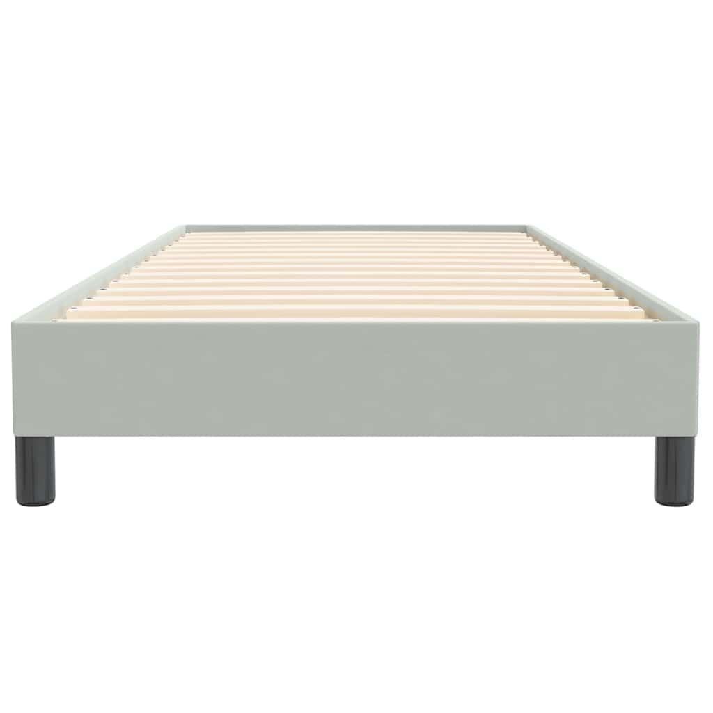 Box Spring κρεβάτι χωρίς στρώμα ανοιχτό γκρι 100x220 εκ.