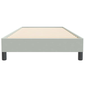 Box Spring κρεβάτι χωρίς στρώμα ανοιχτό γκρι 100x220 εκ.