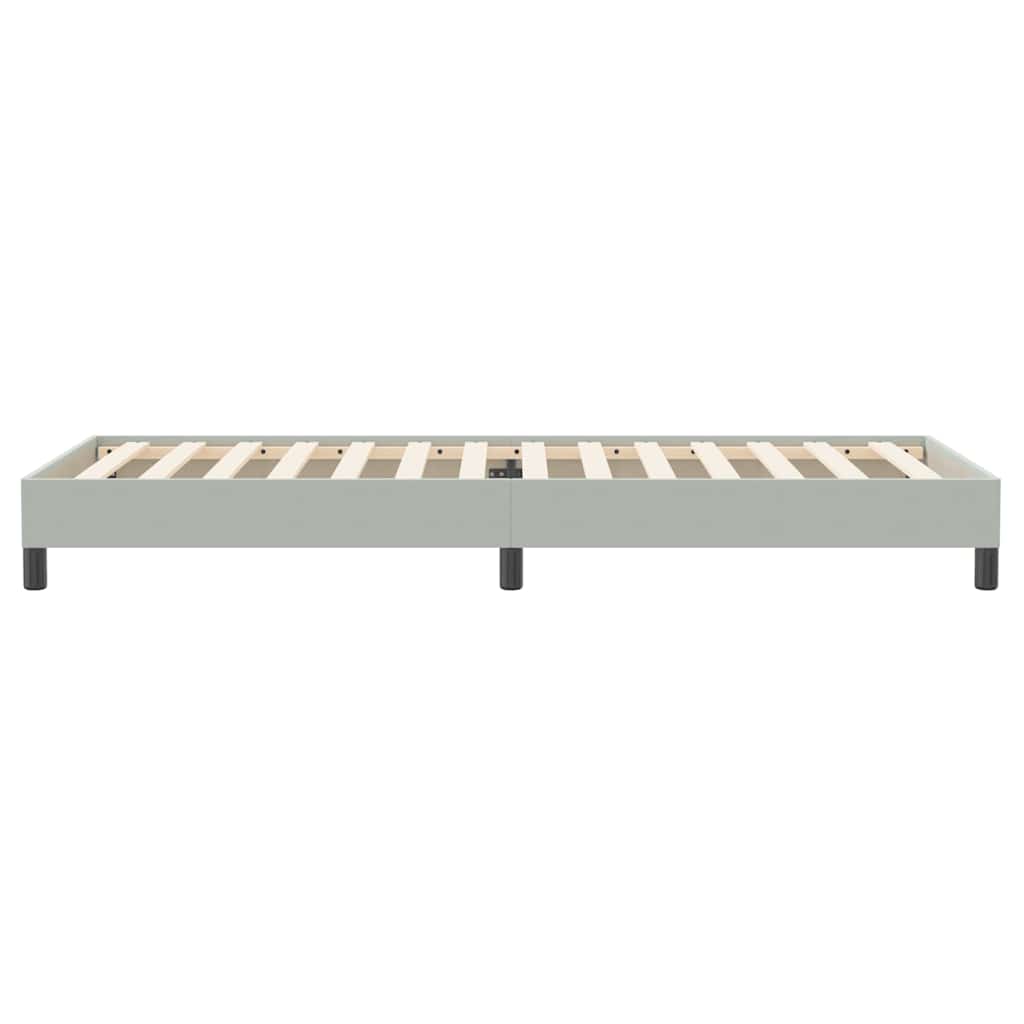Box Spring κρεβάτι χωρίς στρώμα ανοιχτό γκρι 100x220 εκ.