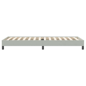 Box Spring κρεβάτι χωρίς στρώμα ανοιχτό γκρι 100x220 εκ.