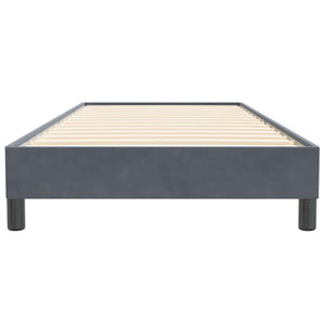 Box Spring Κρεβάτι χωρίς στρώμα Σκούρο γκρι 100x220 εκ.