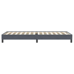 Box Spring Κρεβάτι χωρίς στρώμα Σκούρο γκρι 100x220 εκ.