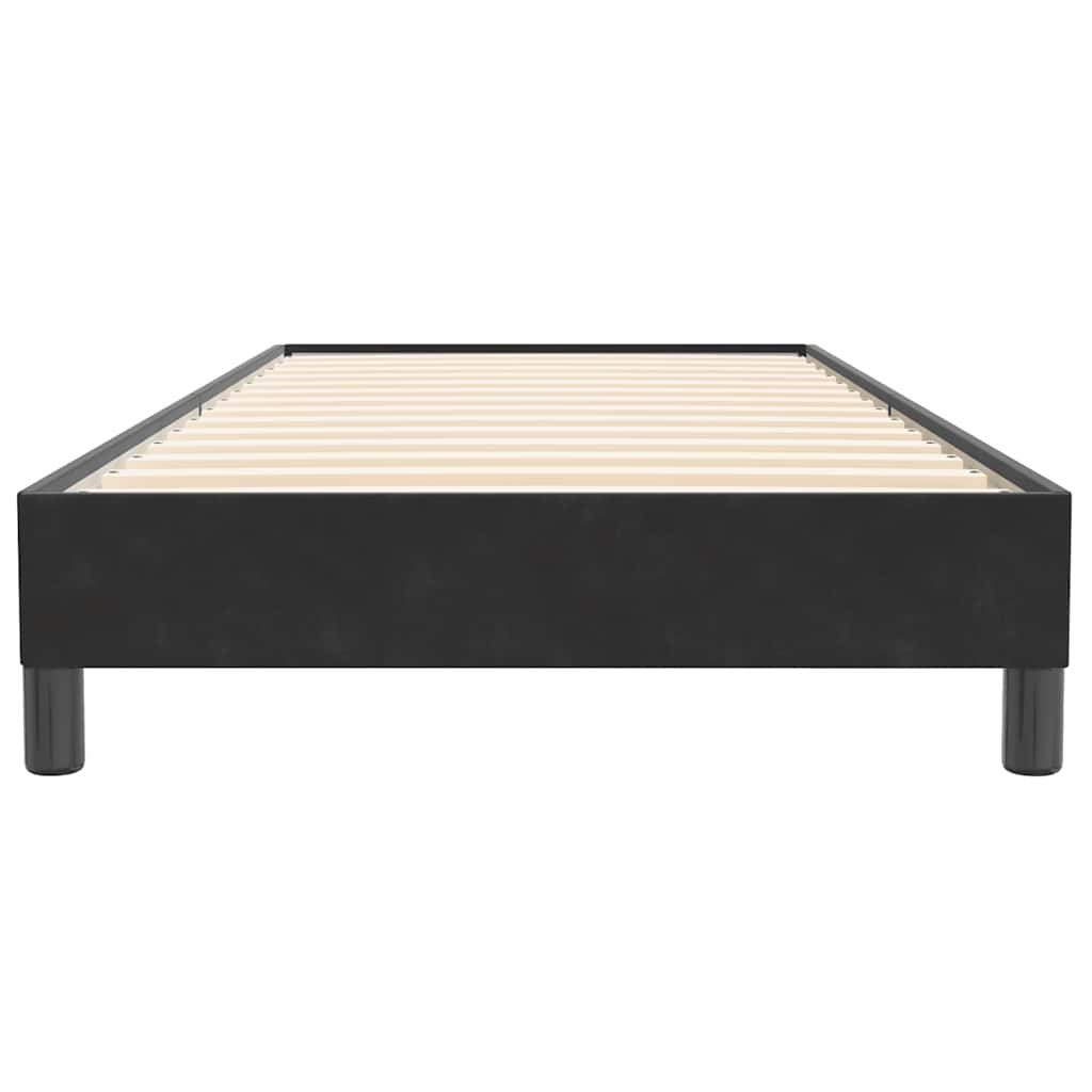 Box Spring Κρεβάτι χωρίς στρώμα Μαύρο 100x220 εκ. Βελούδινο