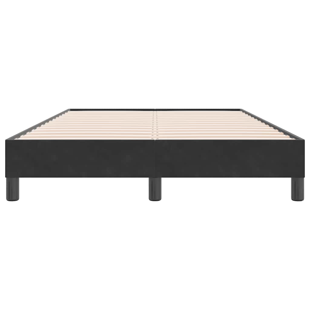 Box Spring Κρεβάτι χωρίς στρώμα Μαύρο 120x220 cm Βελούδινο