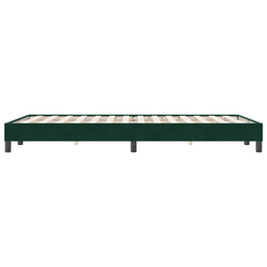Box Spring κρεβάτι χωρίς στρώμα σκούρο πράσινο 120x220cm
