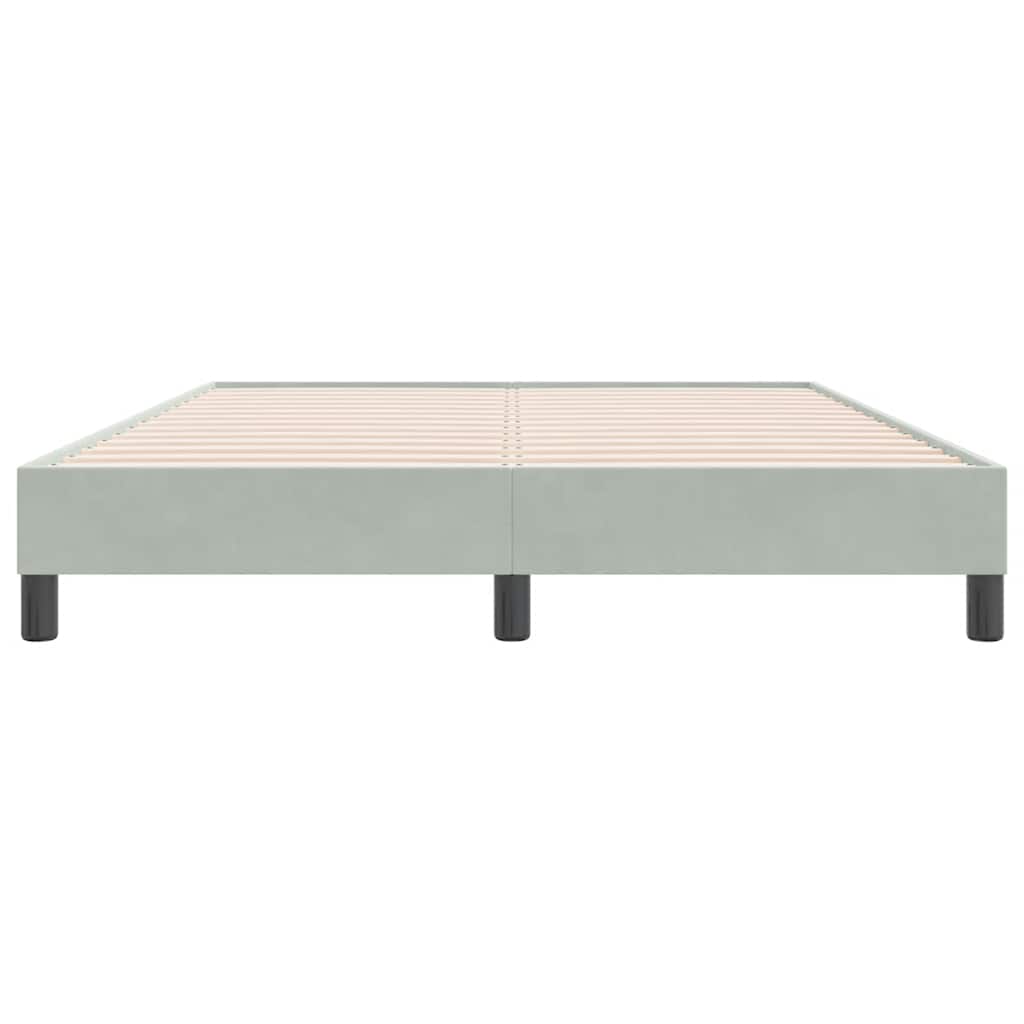 Κρεβάτι Boxspring χωρίς Στρώμα Ανοιχτό Γκρι 140x220 εκ.