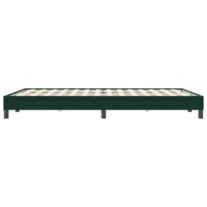 Box Spring Κρεβάτι χωρίς στρώμα Σκούρο πράσινο 140x220cm