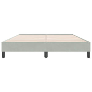 Κρεβάτι Boxspring χωρίς Στρώμα Ανοιχτό Γκρι 160x220 εκ