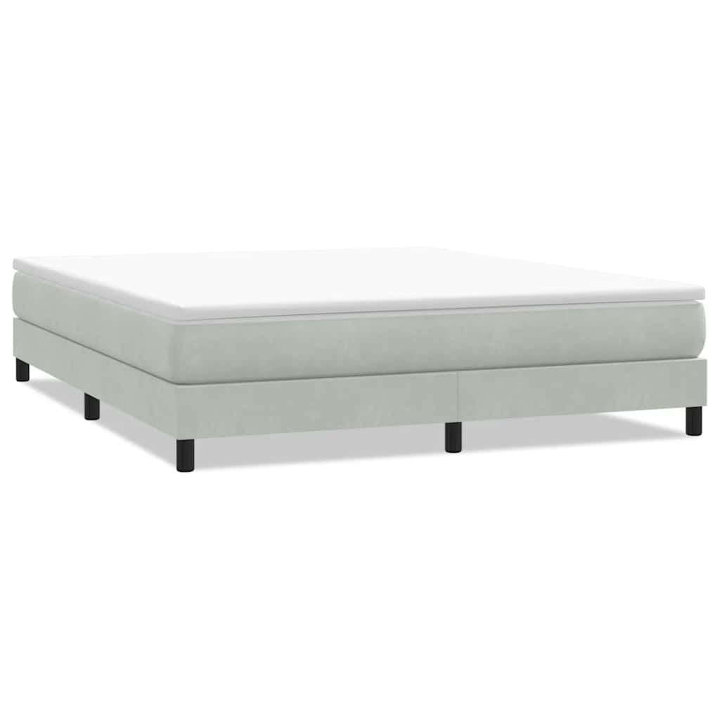 Box Spring κρεβάτι χωρίς στρώμα 180x220 cm Βελούδινο