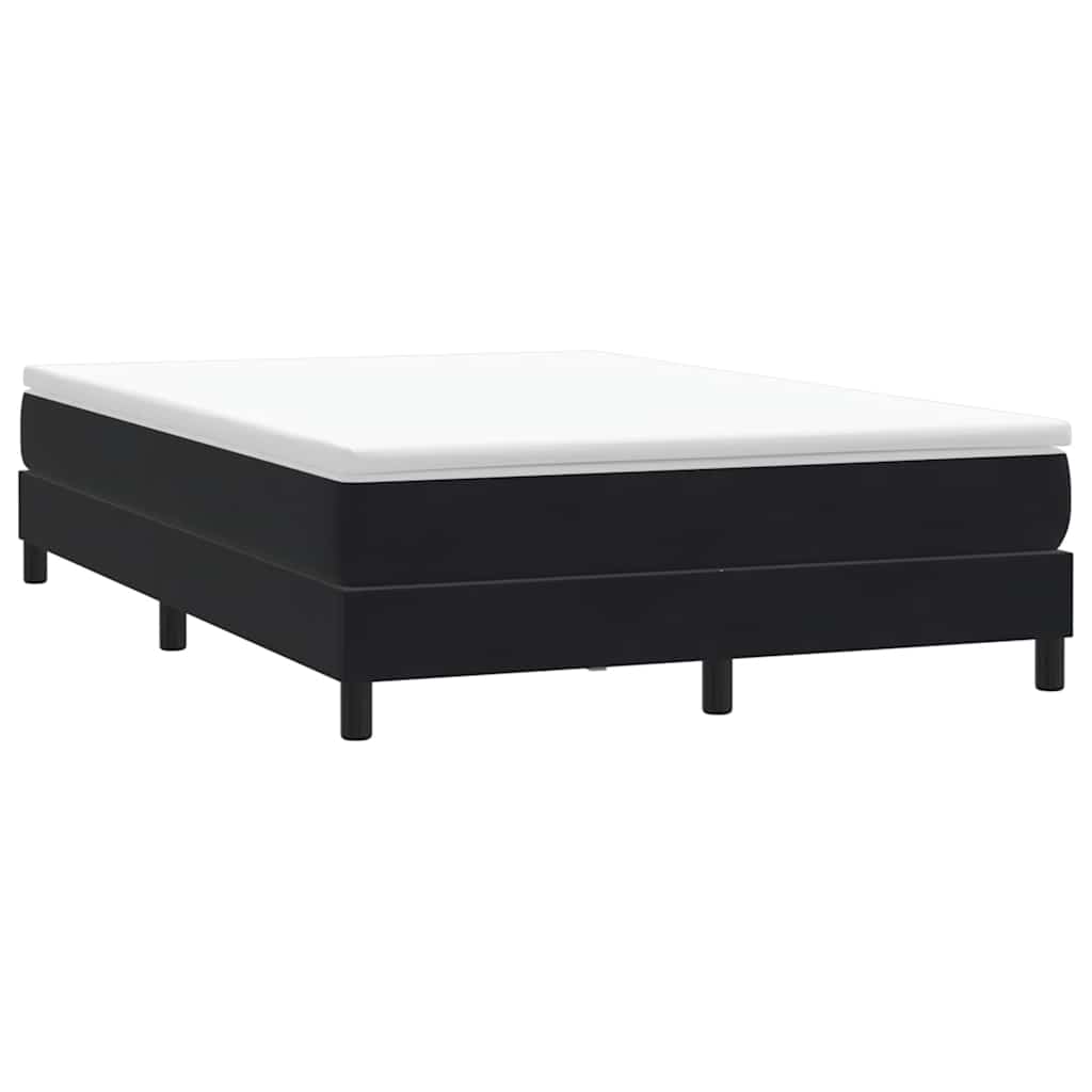 Κρεβάτι Boxspring με Στρώμα Μαύρο 160x210 εκ. Βελούδινο