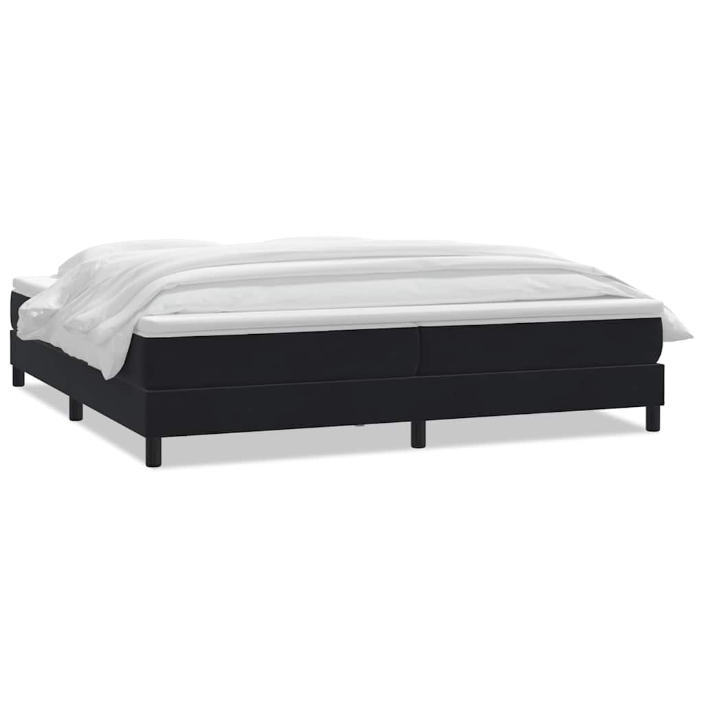 Κρεβάτι Boxspring με Στρώμα Μαύρο 200x210 εκ. Βελούδινο - Pakobazaar