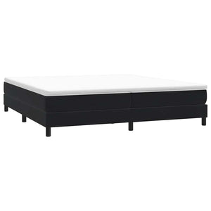Κρεβάτι Boxspring με Στρώμα Μαύρο 200x210 εκ. Βελούδινο - Pakobazaar