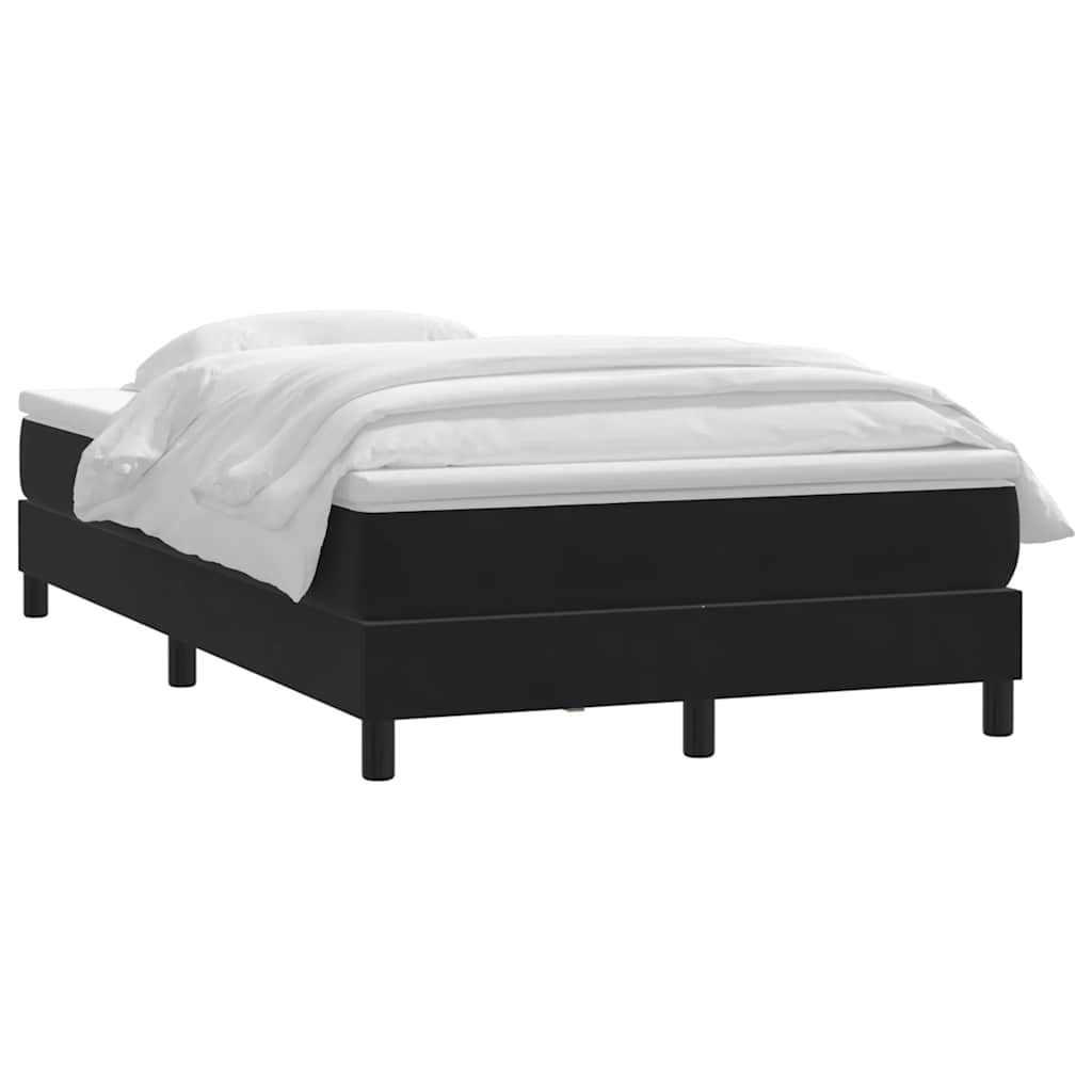 Box Spring Κρεβάτι με στρώμα Μαύρο 120x220 cm Βελούδινο