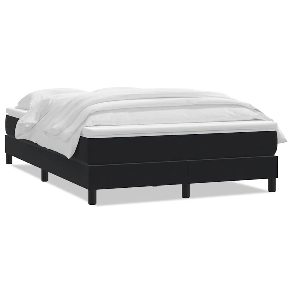 Box Spring Κρεβάτι με στρώμα Μαύρο 140x220 cm Βελούδινο